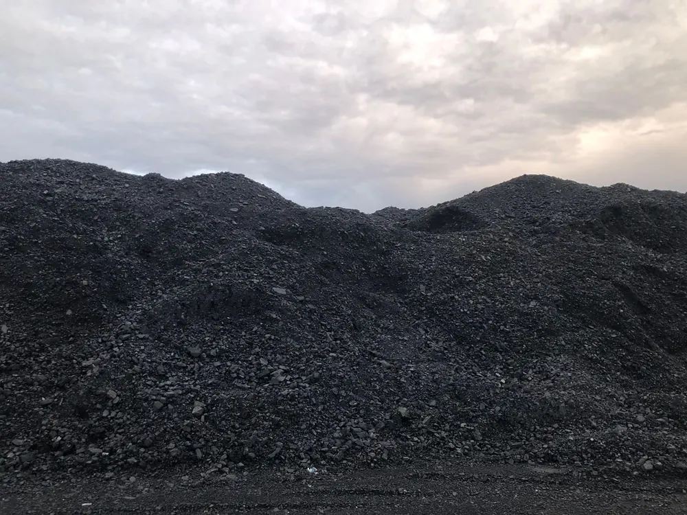 Steam coal stockpile